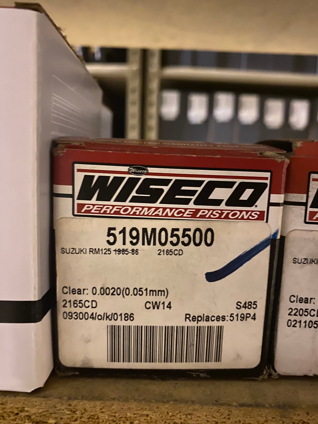 Wiseco Piston Kit 519M05500 Suzuki RM125 1985-86 2165CD
