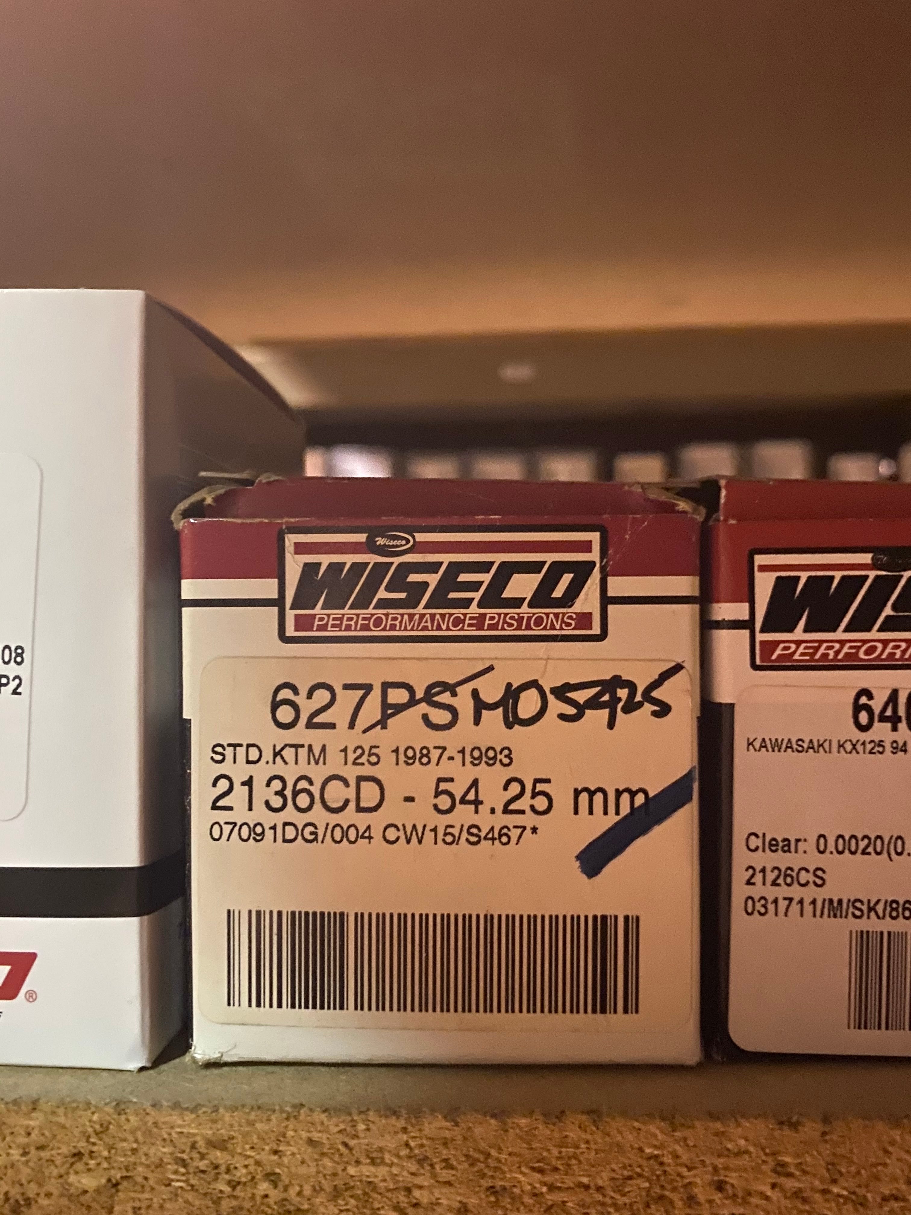 Wiseco Piston Kit 627M05425 STD. KTM 125 1987-93 2136CD