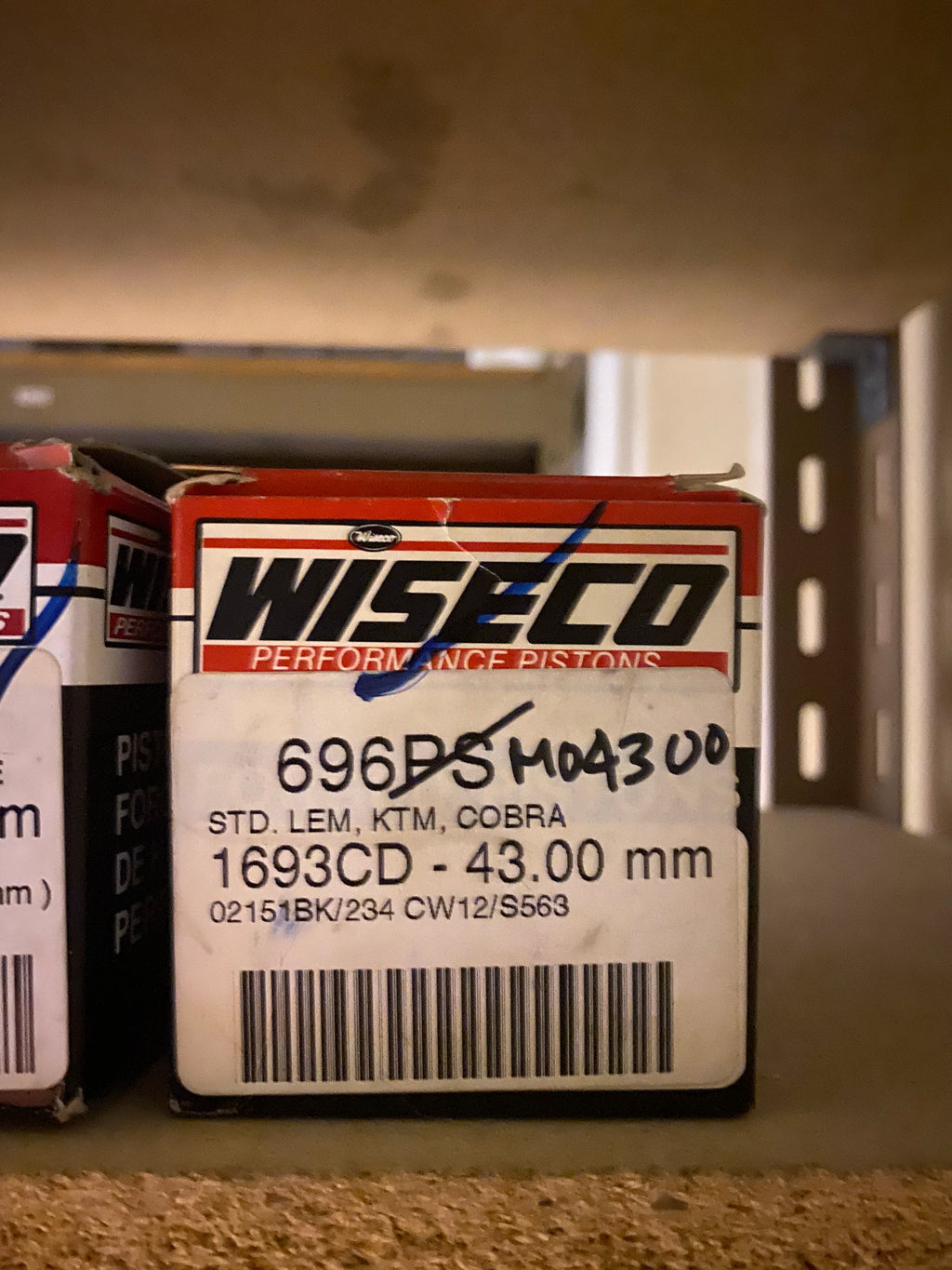 Wiseco Piston Kit 696M04300 STD. LEM, KTM, Cobra 1693CD